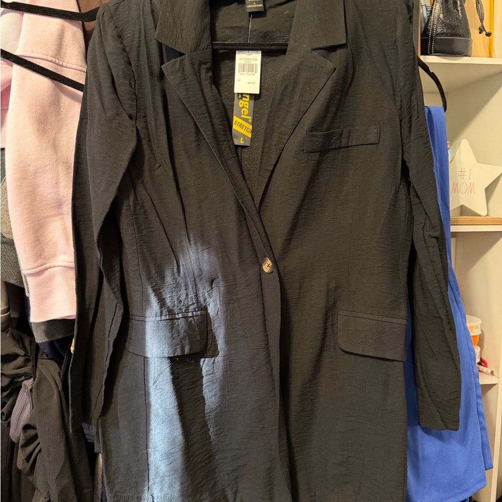 Rainbow Black Women's Blazer
